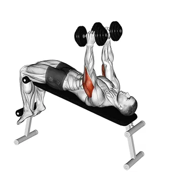 Dumbbell Decline Triceps Extension